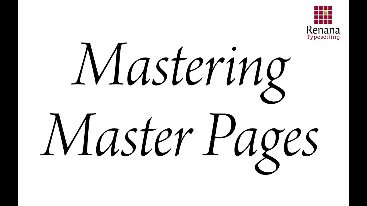Mastering Master Pages