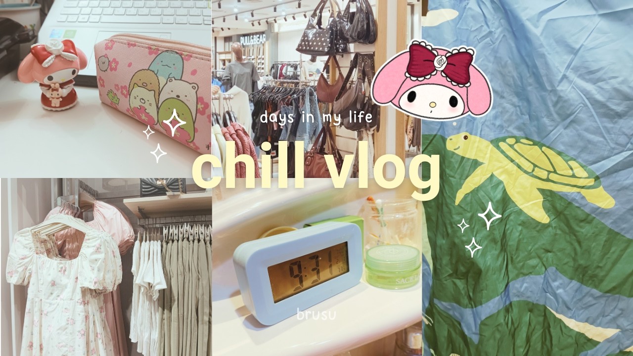REALISTIC day in a life .ೀ chill vlog, cozy day at home + mall day