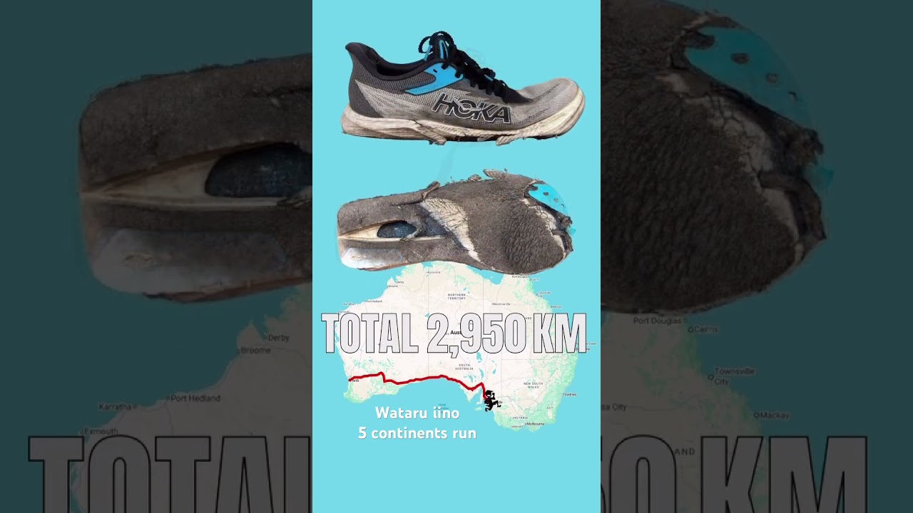 One pair of shoes 👟 4,366km 🔥 Australia 🇦🇺 