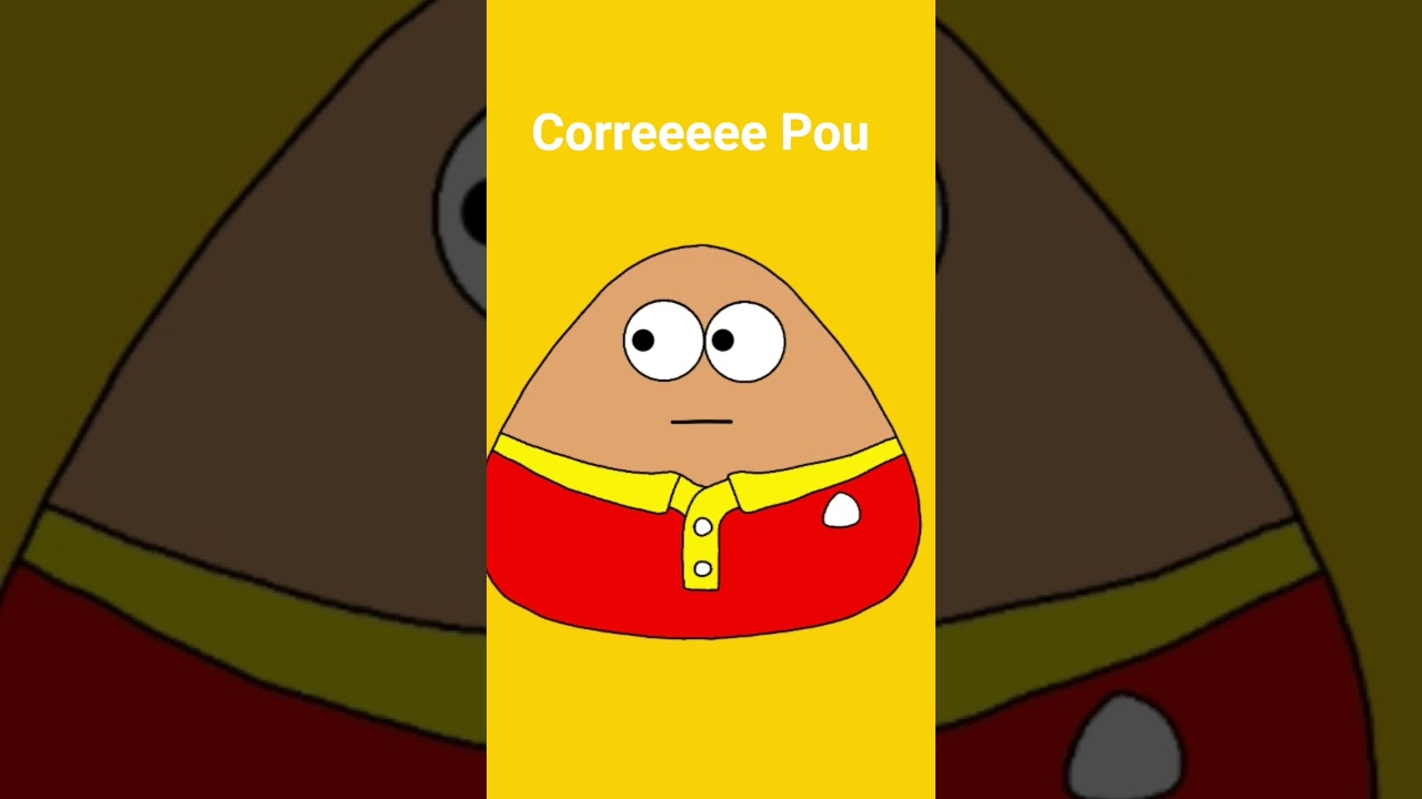correeee Pou #funnyvideo #youtube #animation #poumobile #desenhosanimados