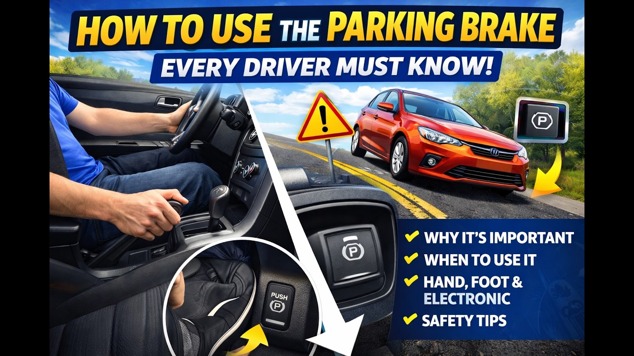 How to Handle Parking brake and its different functionality | Pass Your Road Test
