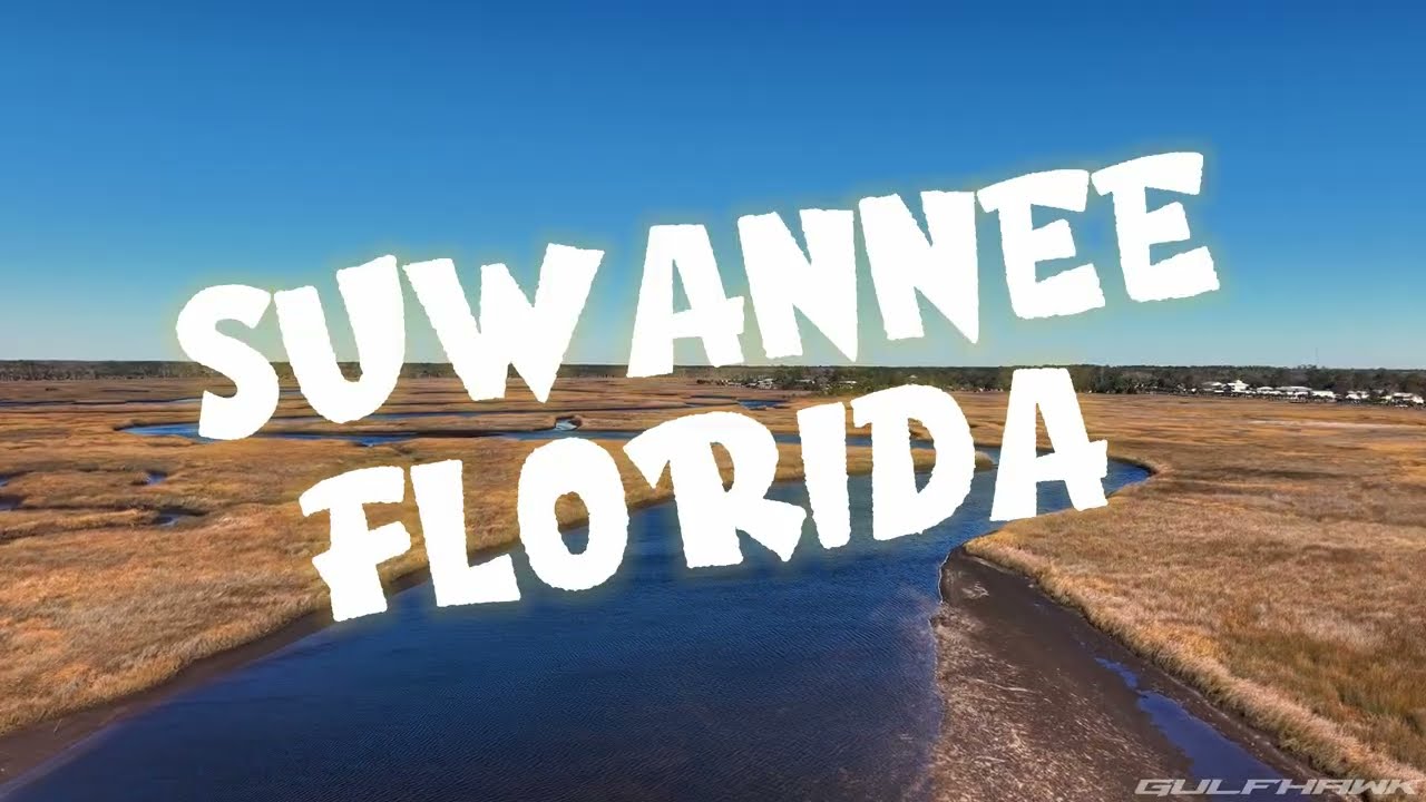 Suwannee, Florida | Uncut Coastal Drone Flight Over the Marshes