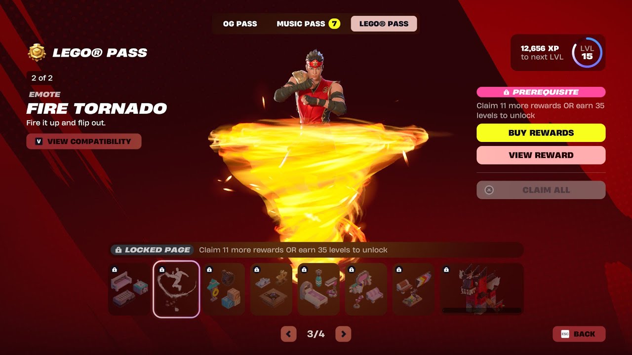 Fortnite Ninjago Battle Pass Rewards
