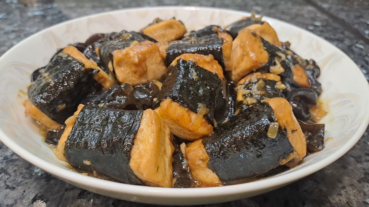 Masakan hongkong sehari-hari || Tahu bungkus rumput laut @LeillyChannel 
