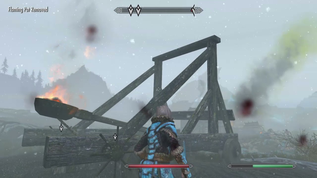 Skyrim Anniversary Edition- Creation Club Fishing -Fighting the Crab Guardian