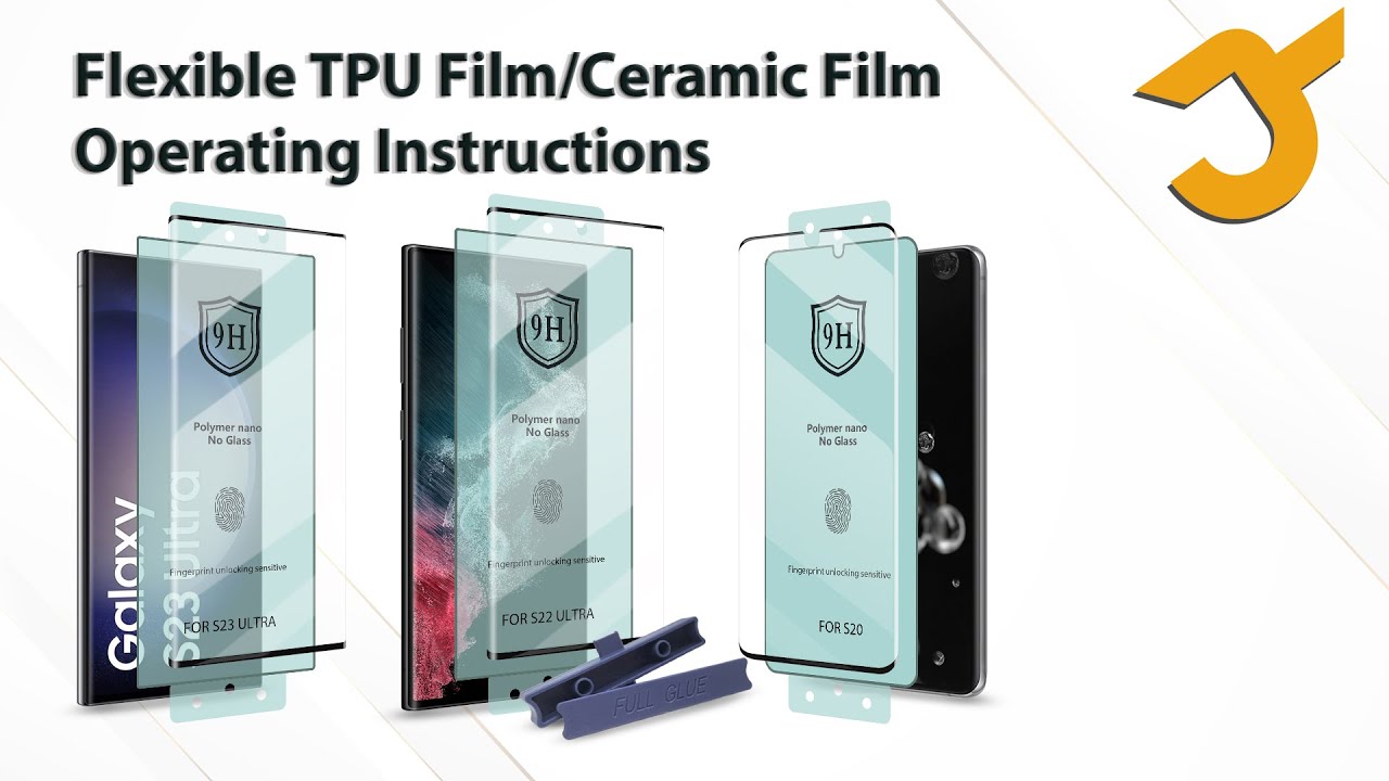 JZG Flexible TPU Film/ Ceramic Film Installation Video with Positioning Tool (For all phone models)