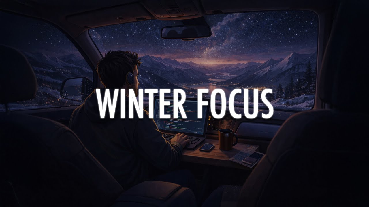 Studying While It Snows | Melodic Techno Focus Mix (No Vocals, No Drops)