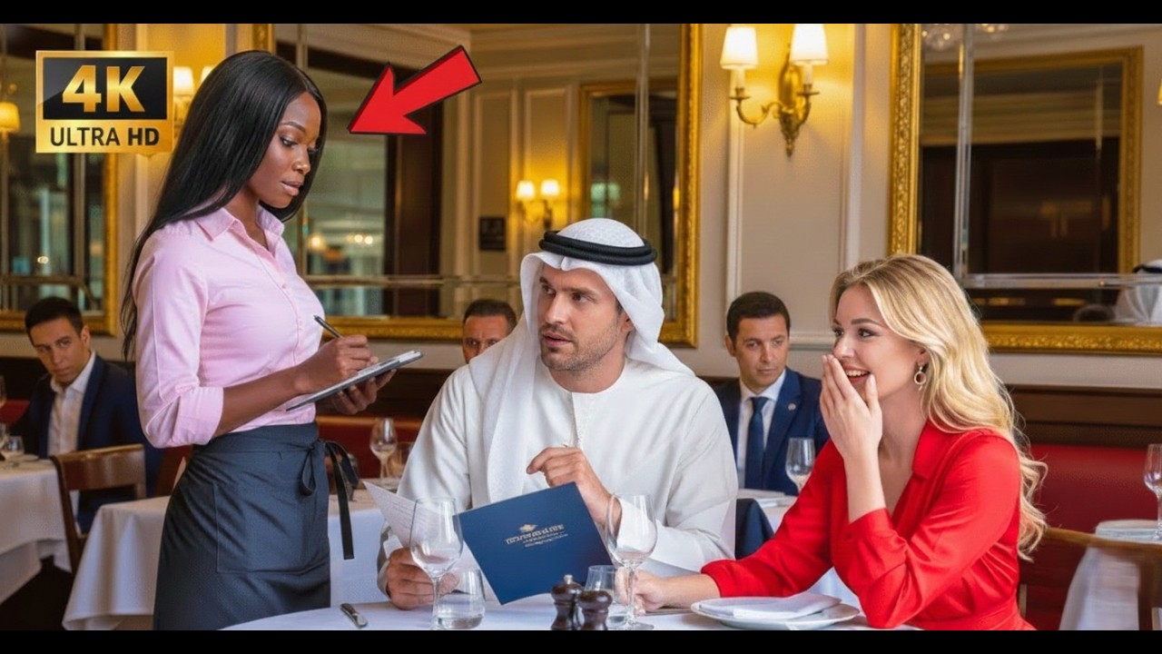 Arab Billionaire Orders in a Foreign Language to Humiliate Black Waitress —her reply shocks everyone