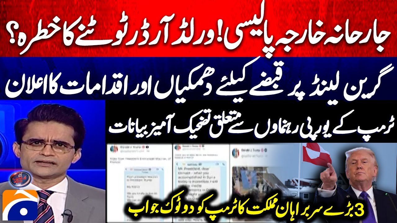 Aggressive Foreign Policy! - Threats and announcement of actions to occupy Greenland - Geo News