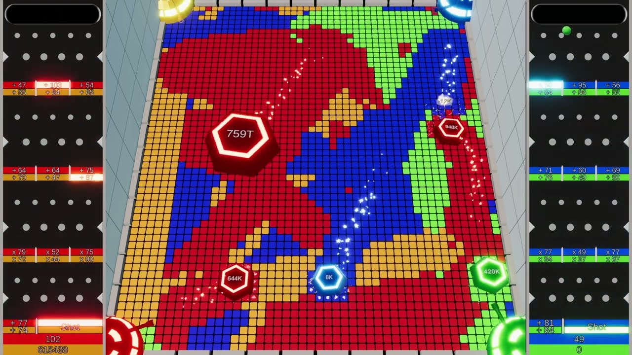 Multiply X Territory War : 4 Player #ffa 2 - Marble Race in Unity