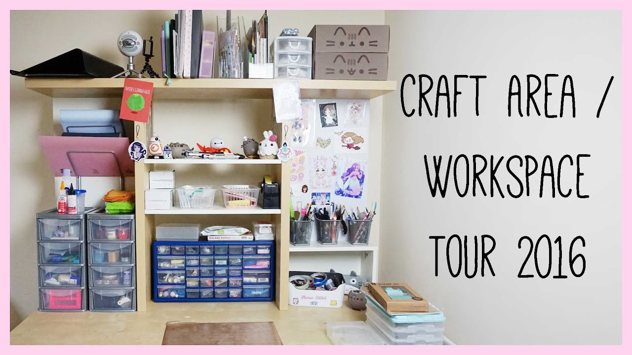 Updated Craft Area / Workspace Tour 2016 ● xoxRufus, Polymer Clay