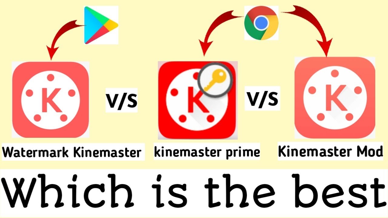 Kinemaster Vs Kinemaster Mod Vs Kinemaster Prime Full  Details Which Is Best 🤔 Konsa Acha Hai