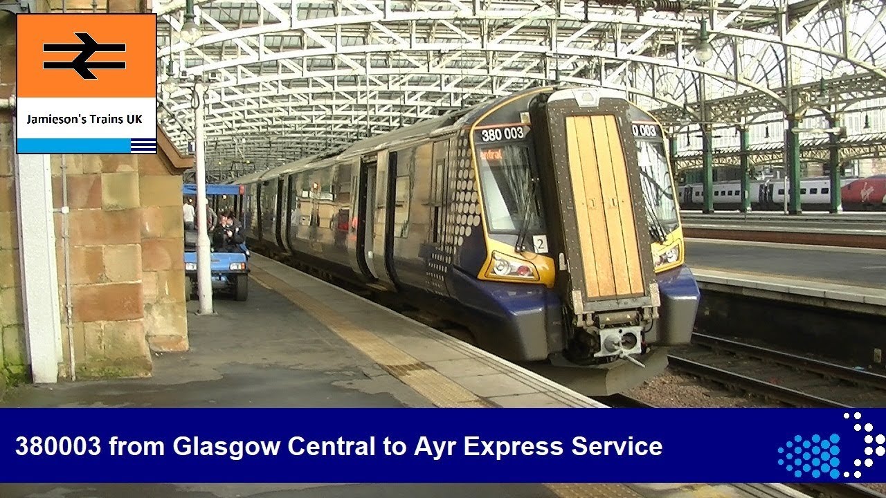 380003 from Glasgow Central to Ayr Express Service