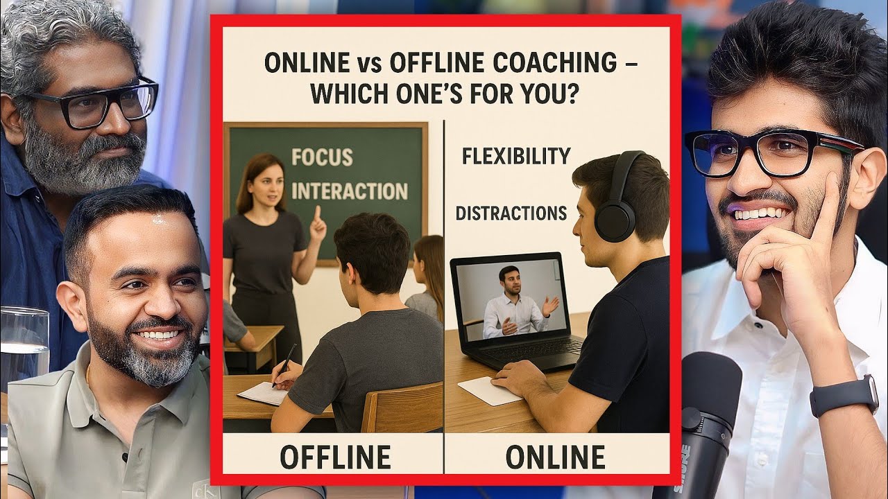 Online Vs. Offline Coaching &ndash; What Actually Works Better? Ft. Bhanwar & Prasad | Kushal Lodha Clips