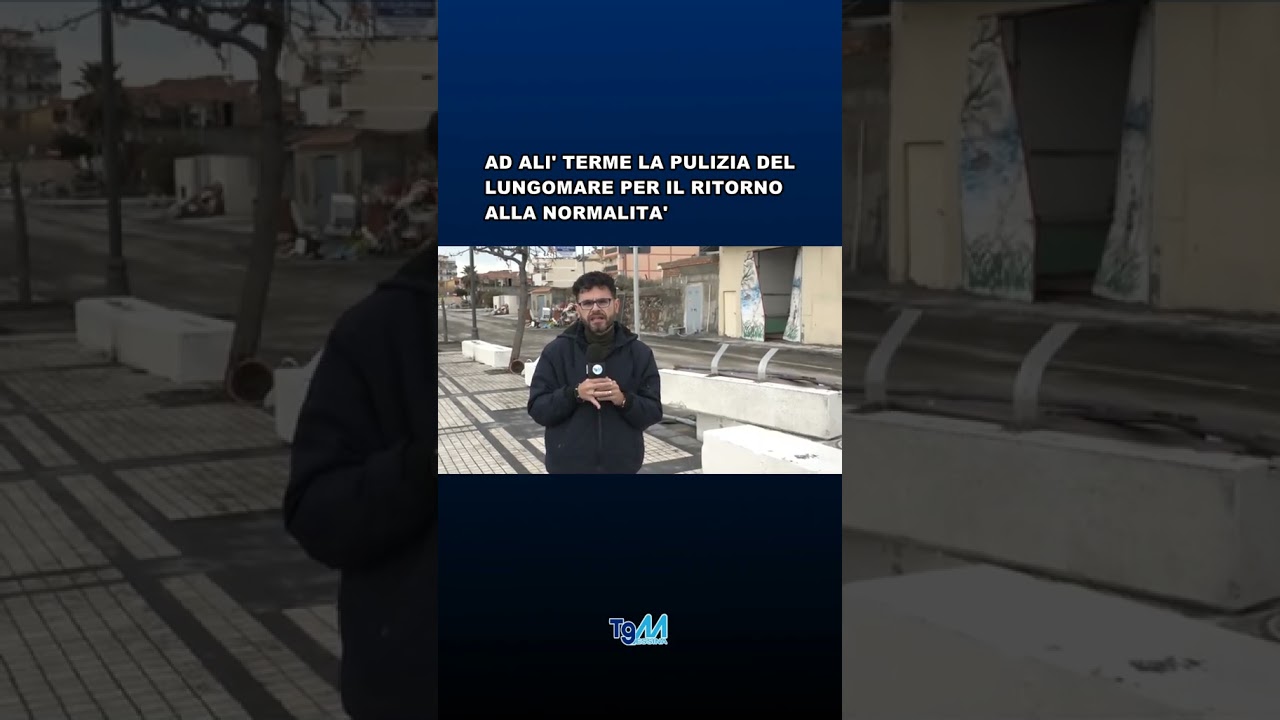 ALI' TERME, SI SPALA LA SABBIA PER IL RECUPERO DELLA VIABILITA'