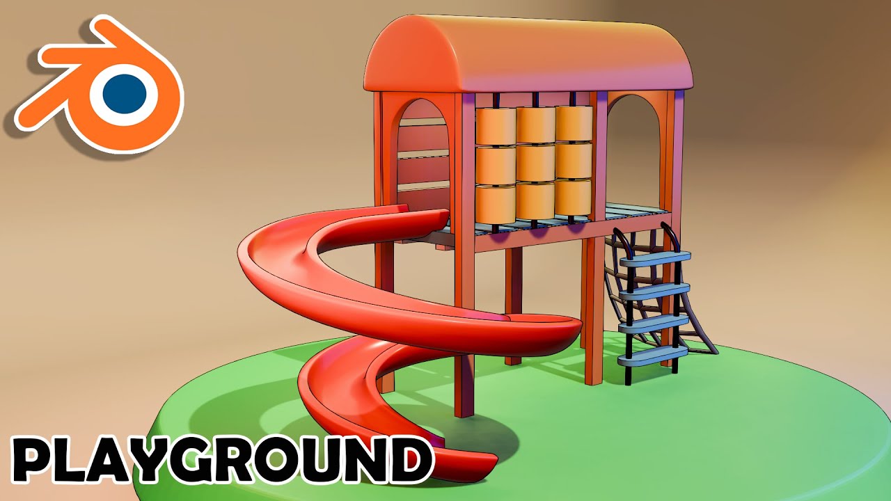 PLAYGROUND (No Guides) - BLENDER 3D MODELING 063