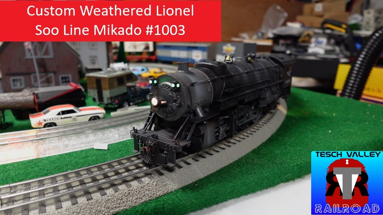 New Weathered Lionel Soo Line Mikado #1003