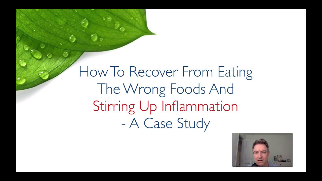 How to recover from eating the wrong foods and stirring up inflammation