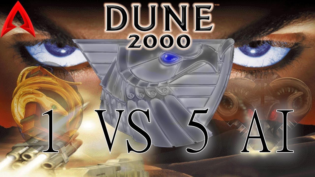Dune 2000 Gameplay OpenRA || Infantry only vs 5 AI (same team)