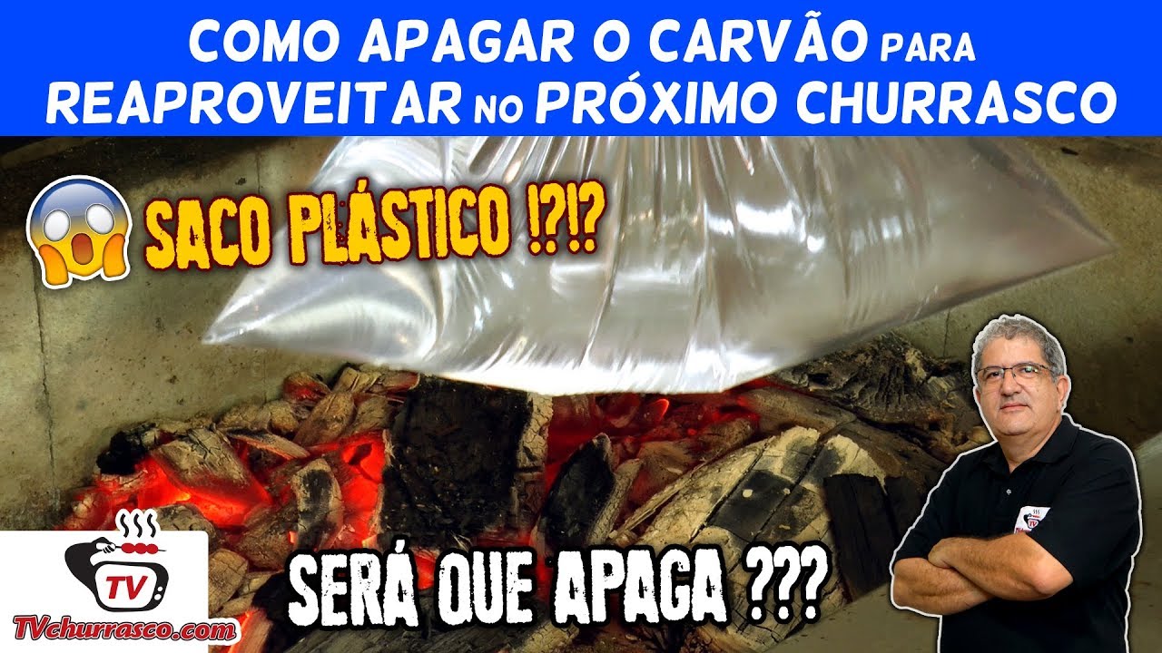 Como Apagar o Carvão para Reaproveitar no Próximo Churrasco - Tv Churrasco