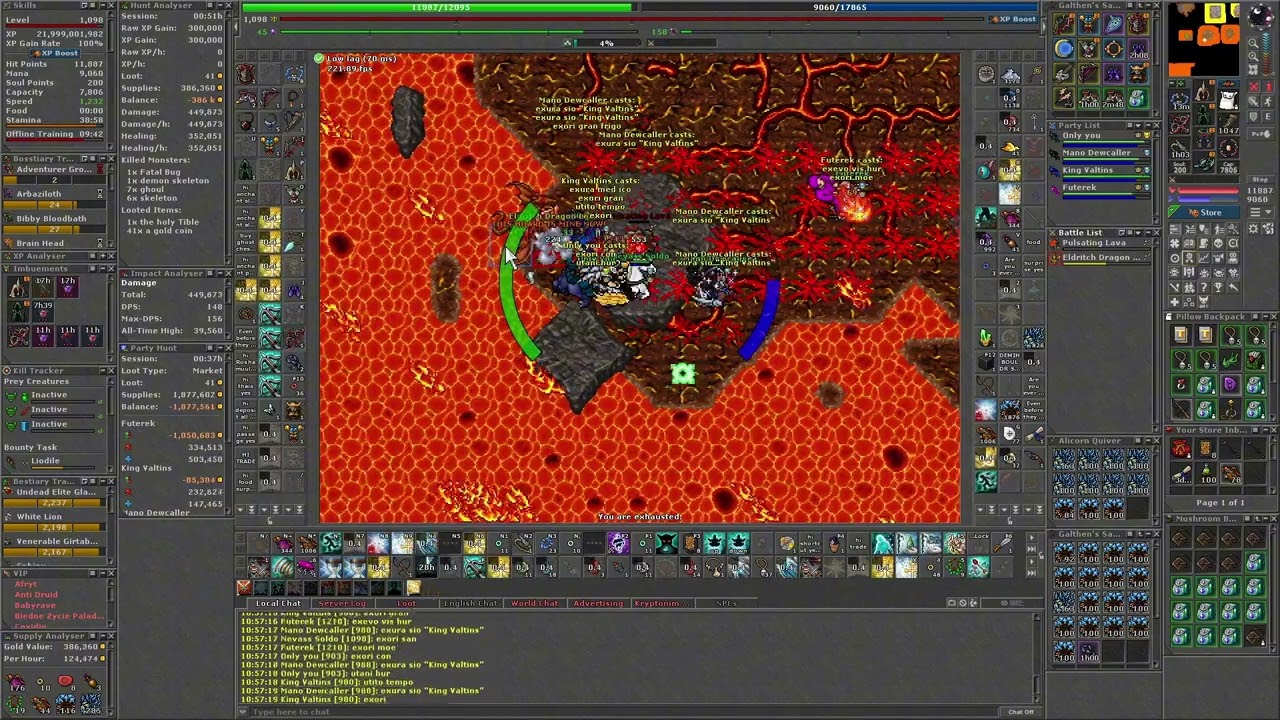 Eldritch Dragon Lord - The Roost of the Graveborn Quest Tibia RP POV 1098