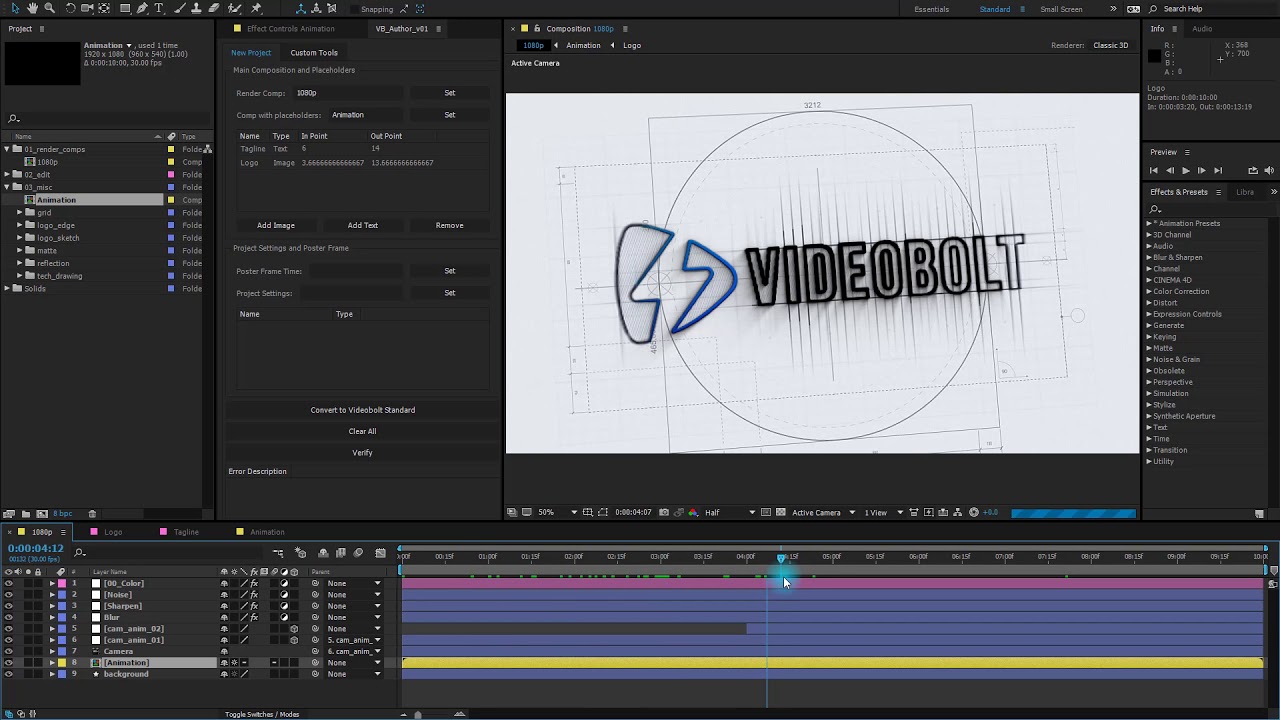 Author Tutorial Part 1: Converting Your After Effects Projects | Videobolt.net