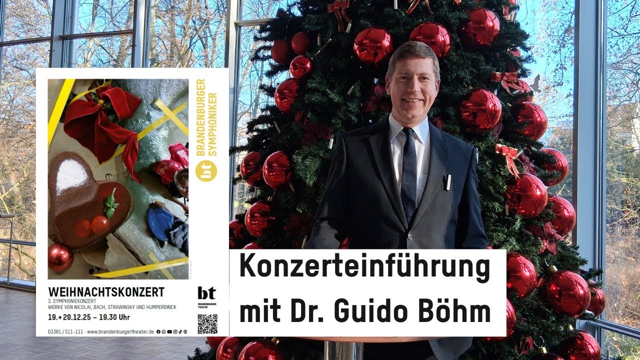 WEIHNACHTSKONZERT - 3. SYMPHONIEKONZERT / Konzerteinführung mit Dr. Guido Böhm