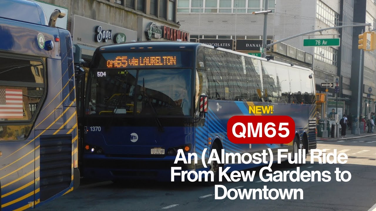 MTA Bus Company EXCLUSIVE!! | Onboard 2021 Prevost X3-45 [#1372] on the BRAND NEW QM65 to Downtown