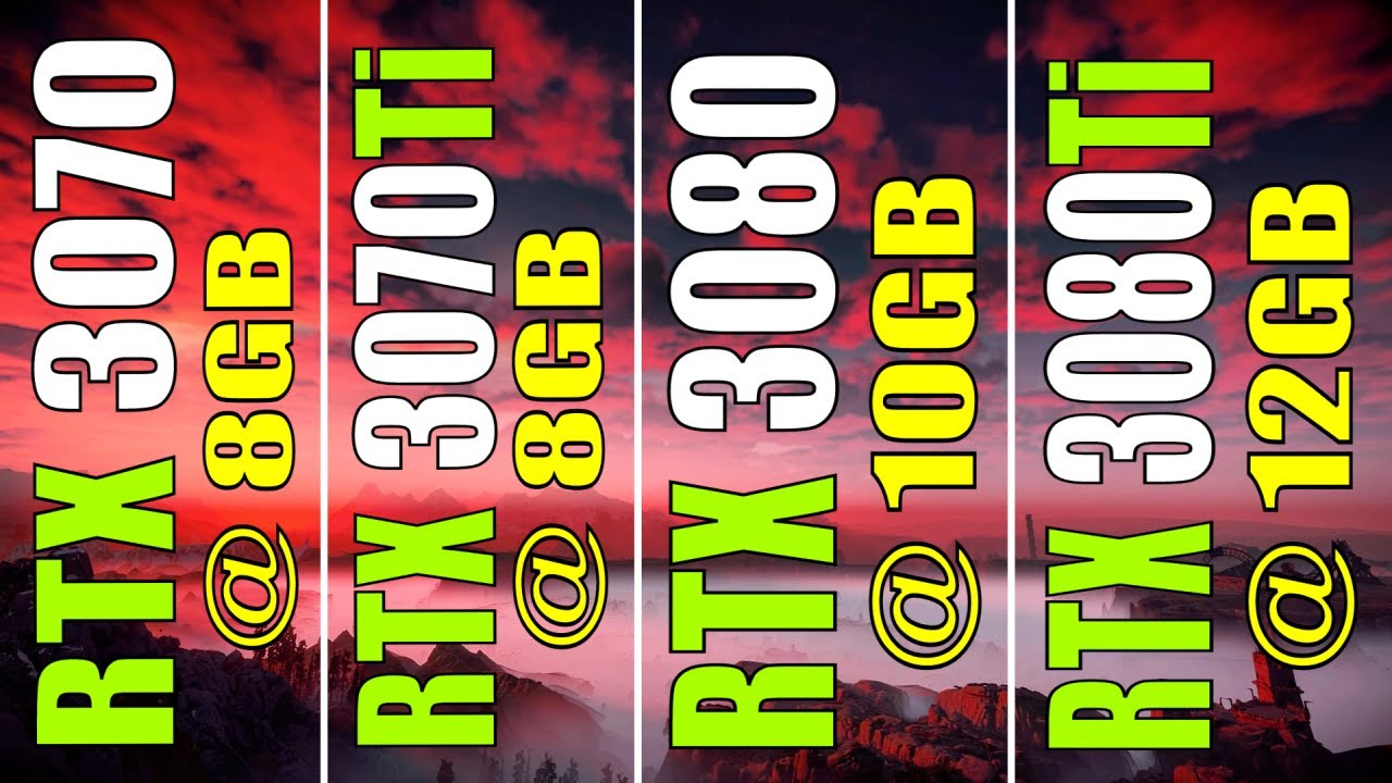 RTX 3070 vs RTX 3070Ti vs RTX 3080 vs RTX 3080Ti || PC GAMES TEST ||