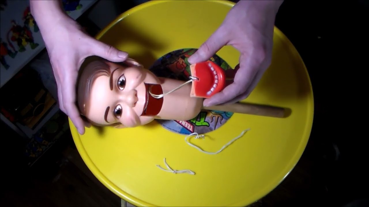 Fixing a 1967 Danny O'Day head stick ventriloquist puppet