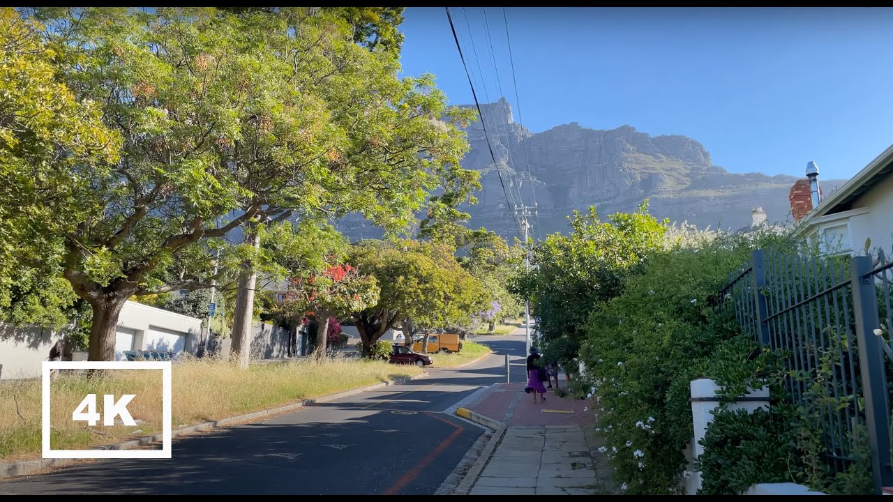 4K Cape Town Walk Oranjezicht - Spaziergang [ASMR Non-Stop]