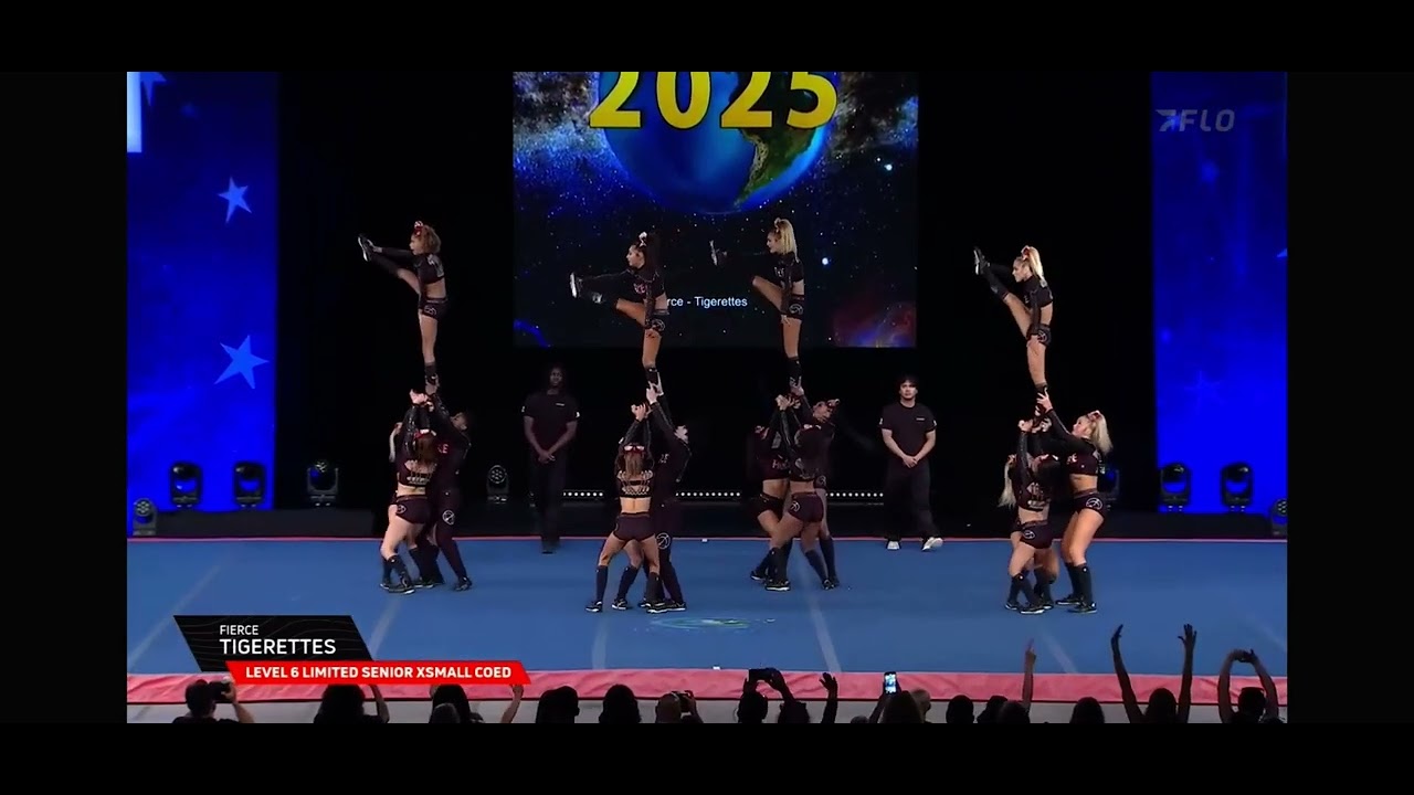 Fierce Tigerettes Worlds Silver Medalist! #cheerleadingworlds #tigerettes #ranchocucamonga #newlevel