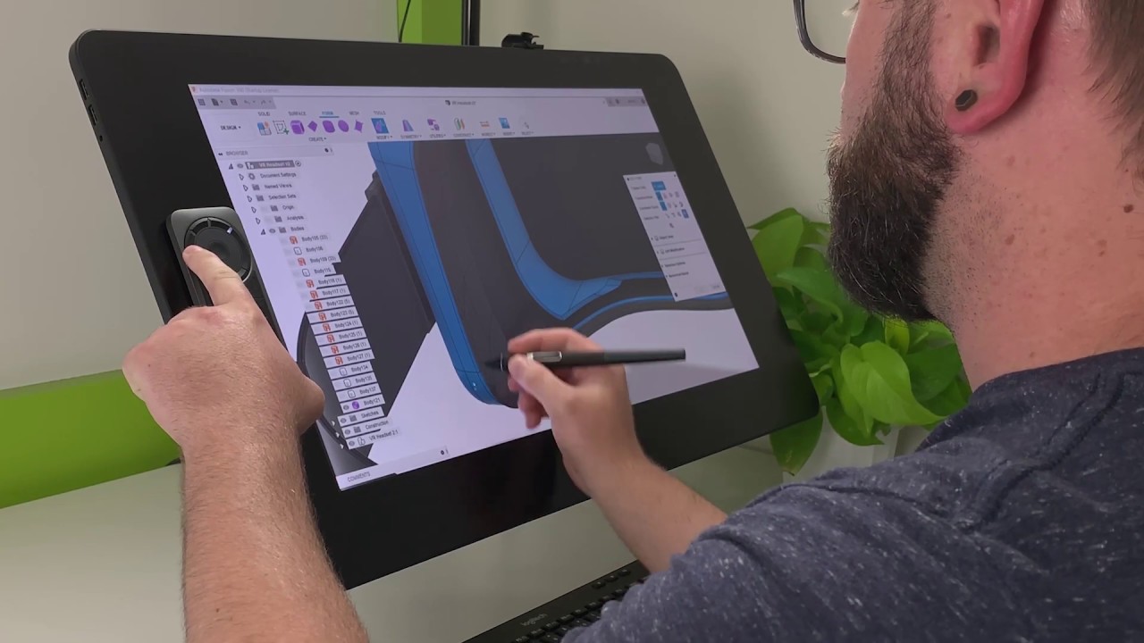 How to use Fusion 360 with a Wacom pen