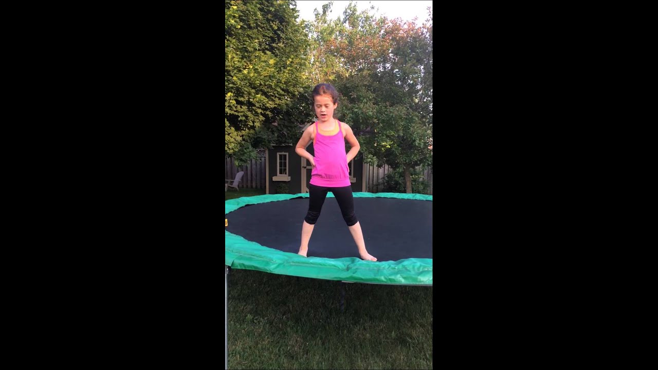 Trampoline bum bounce