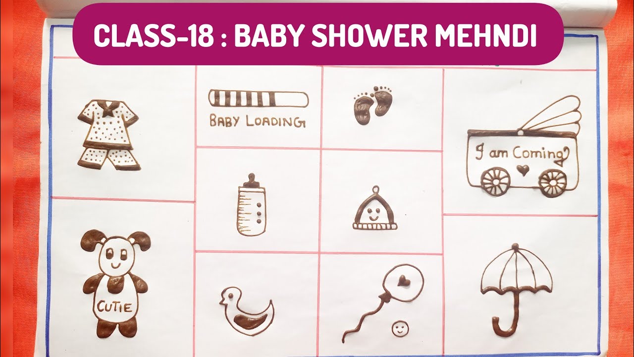 💥 CLASS-18 :BABY SHOWER MEHNDI💥 FREE MEHANDI CLASS WITH CERTIFICATE TAMIL🔥#mehndiclass #mehandiclass