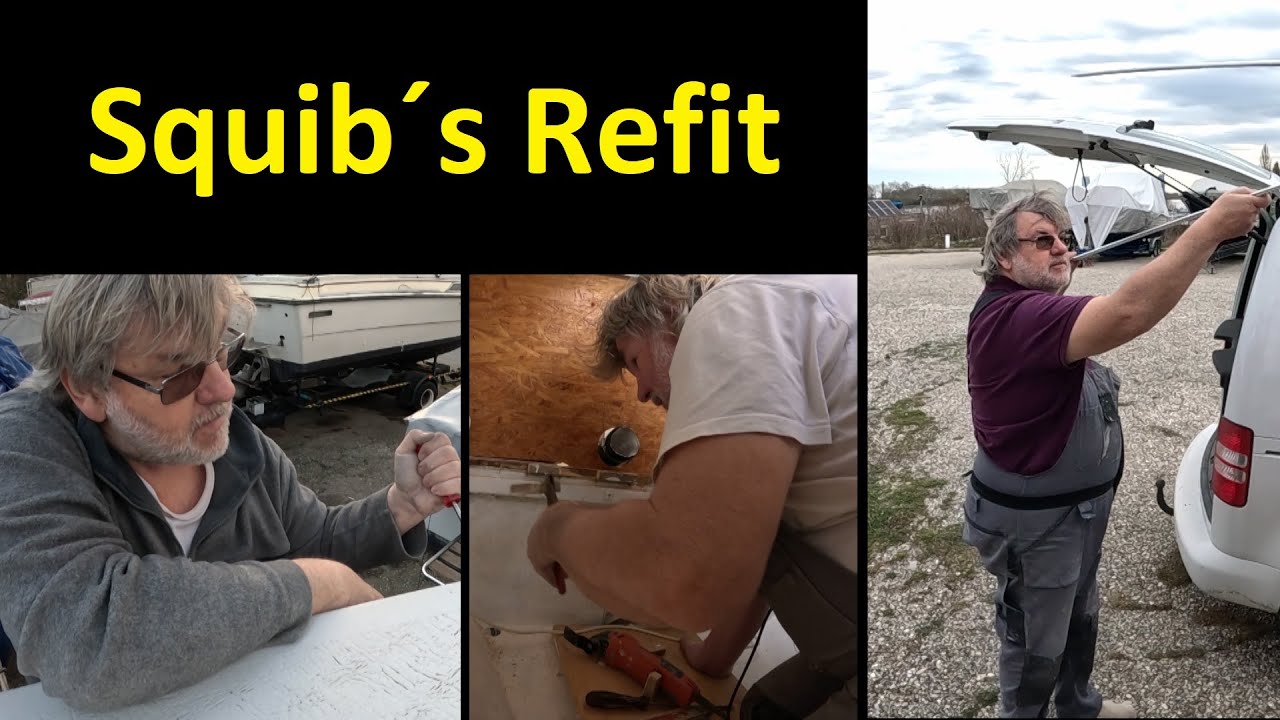 Squib´s Refit - Entfernung Scheuerleiste - Kederleistenmontage - Batteriesockelmontage /63