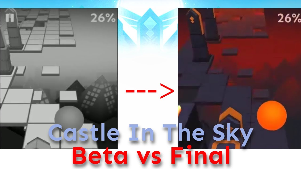 Rolling Sky - Castle In The Sky - Beta vs Final (Comparison)