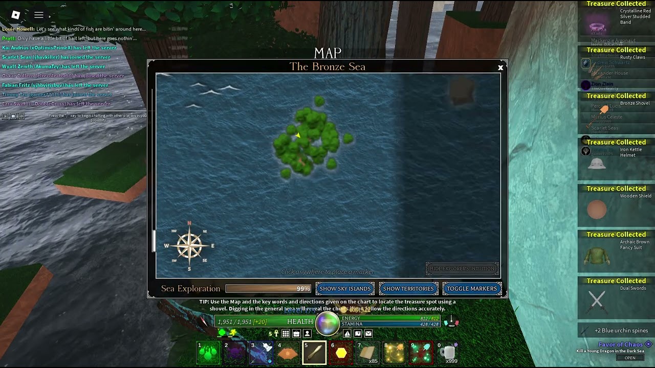 goso jungle a few paces west decent height buried in the ground arcane odyssey