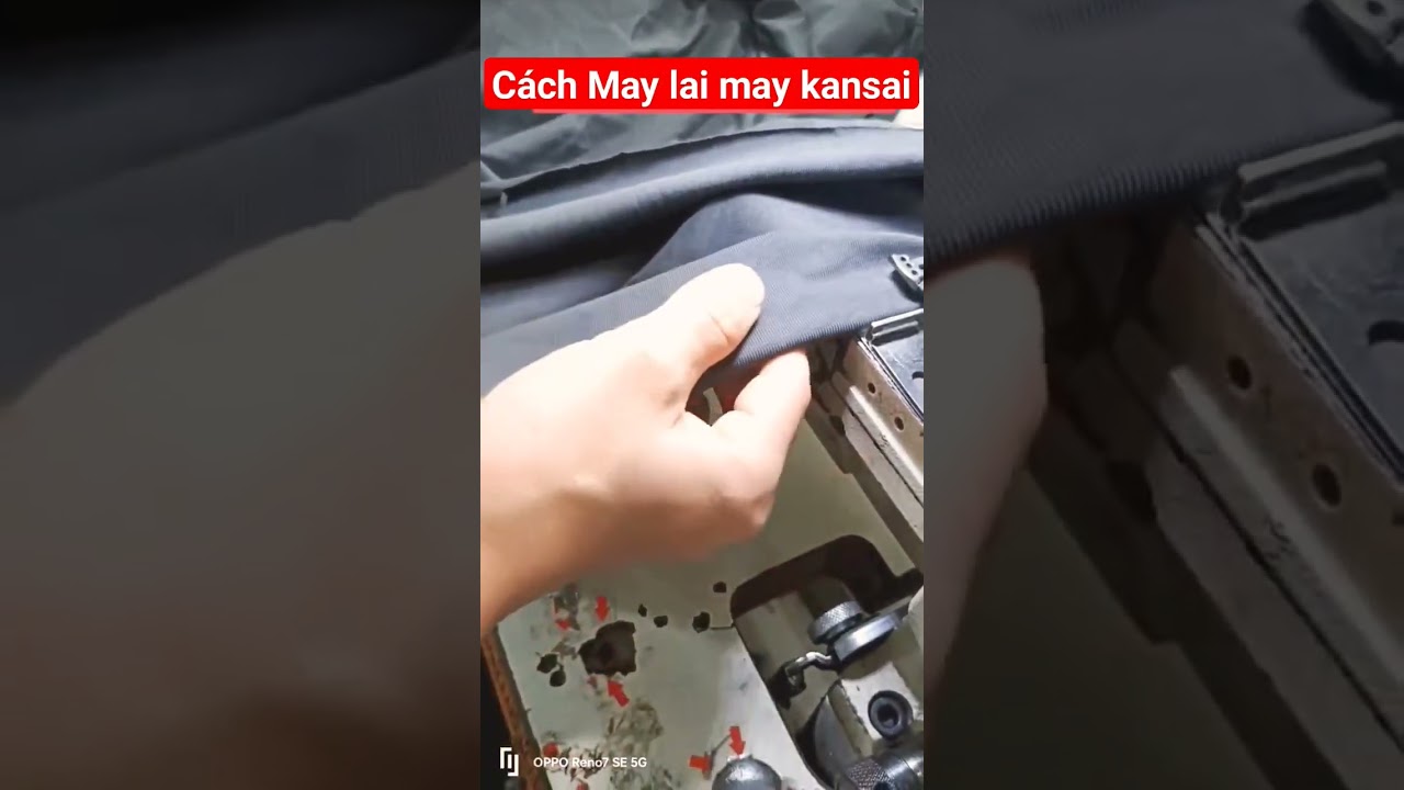 c&aacute;ch may lai &aacute;o tr&ecirc;n m&aacute;y kansai #thờitrang #maymay #congnghemay #sewing #garment #hocmay #maycatvai