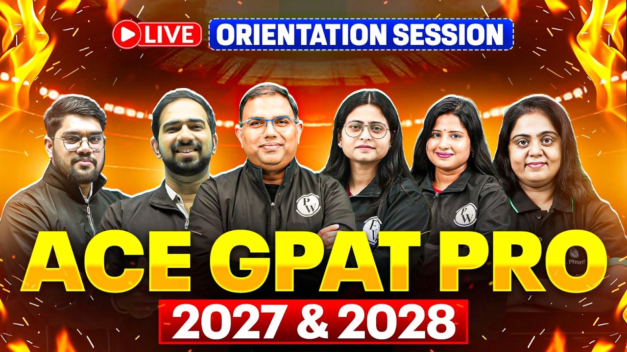 🔴 Live Orientation Session: ACE GPAT PRO 2027 & 2028 | Rank 1 Strategy 🔥
