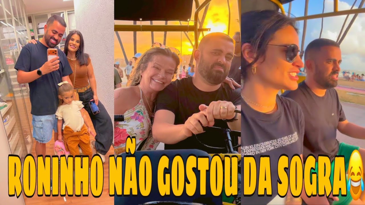 RONINHO NÃO GOSTOU DE LEVAR SUA SOGRA NO PASSEIO NA ORLA DE MACEIÓ🤭😂