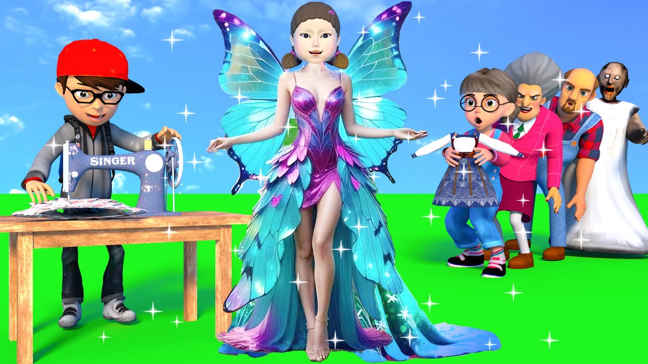 Squid Game 2 vs Scary Teacher 3D Choose Barbie Dress Squid Game Doll Nice or Error 5 Times Challenge