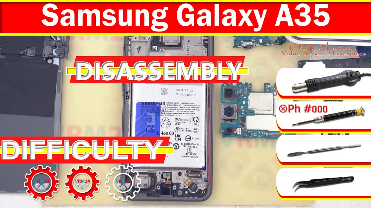 Samsung Galaxy A35 5G SM-A356 Disassembly in detail Take apart