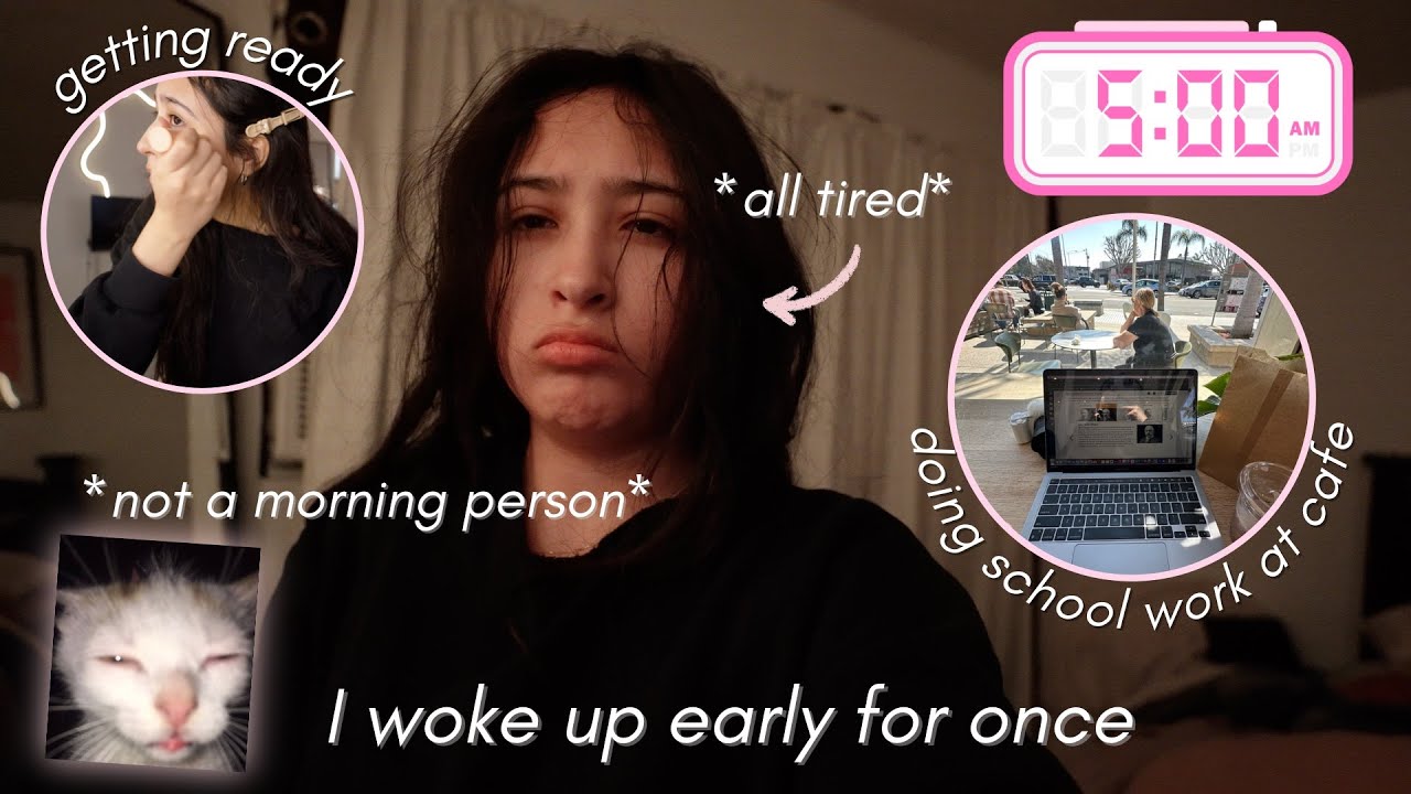 i woke up early for once *night owl*