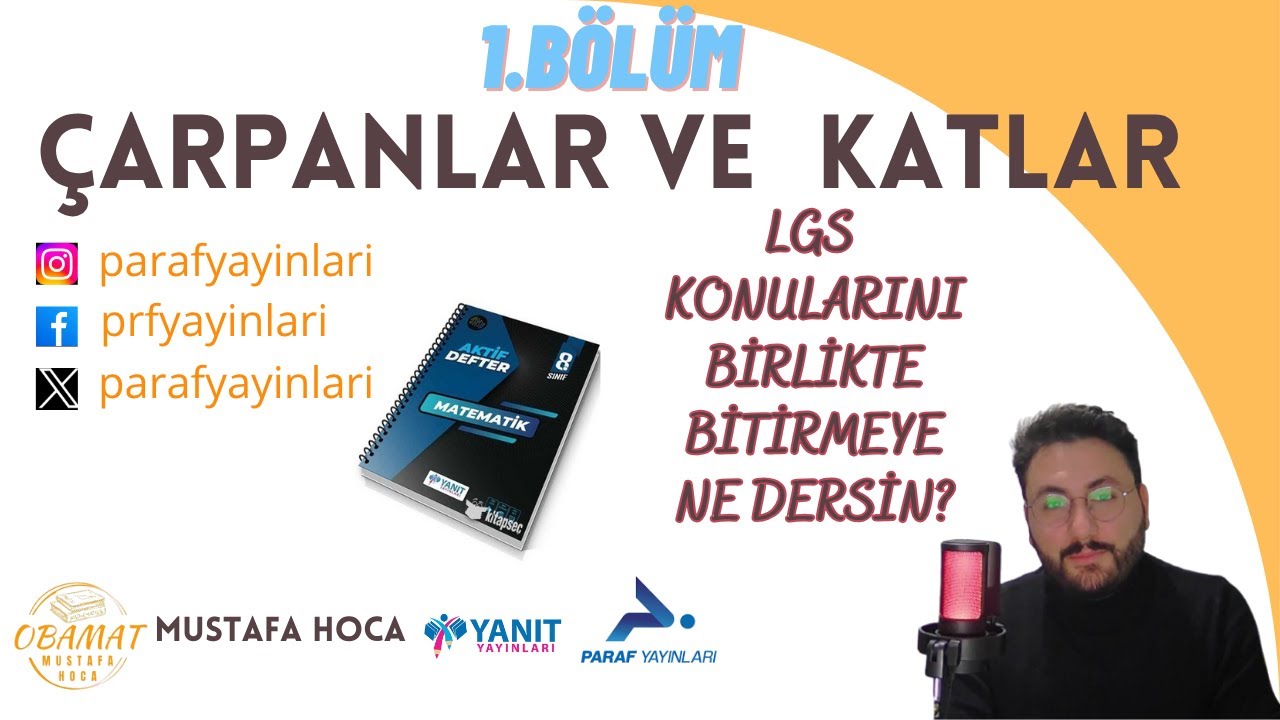LGS Ders:16 ÖĞRENCİ ÇALIŞMASI EBOB & EKOK SORU ÇÖZÜMÜ (Yanıt yayınları 8. sınıf Aktif defter)