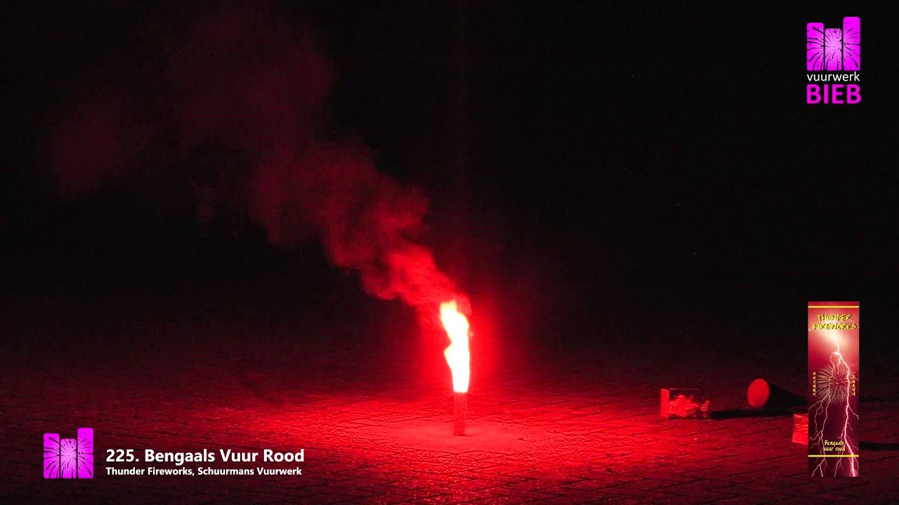 Bengaals Vuur Rood - Schuurmans Vuurwerk - Vuurwerkbieb.nl
