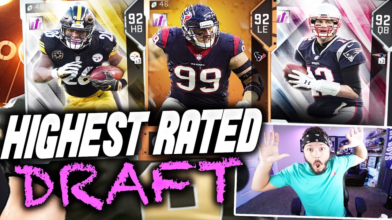 HIGHEST RATED DRAFT!!! MADDEN 19 DRAFT CHAMPIONS