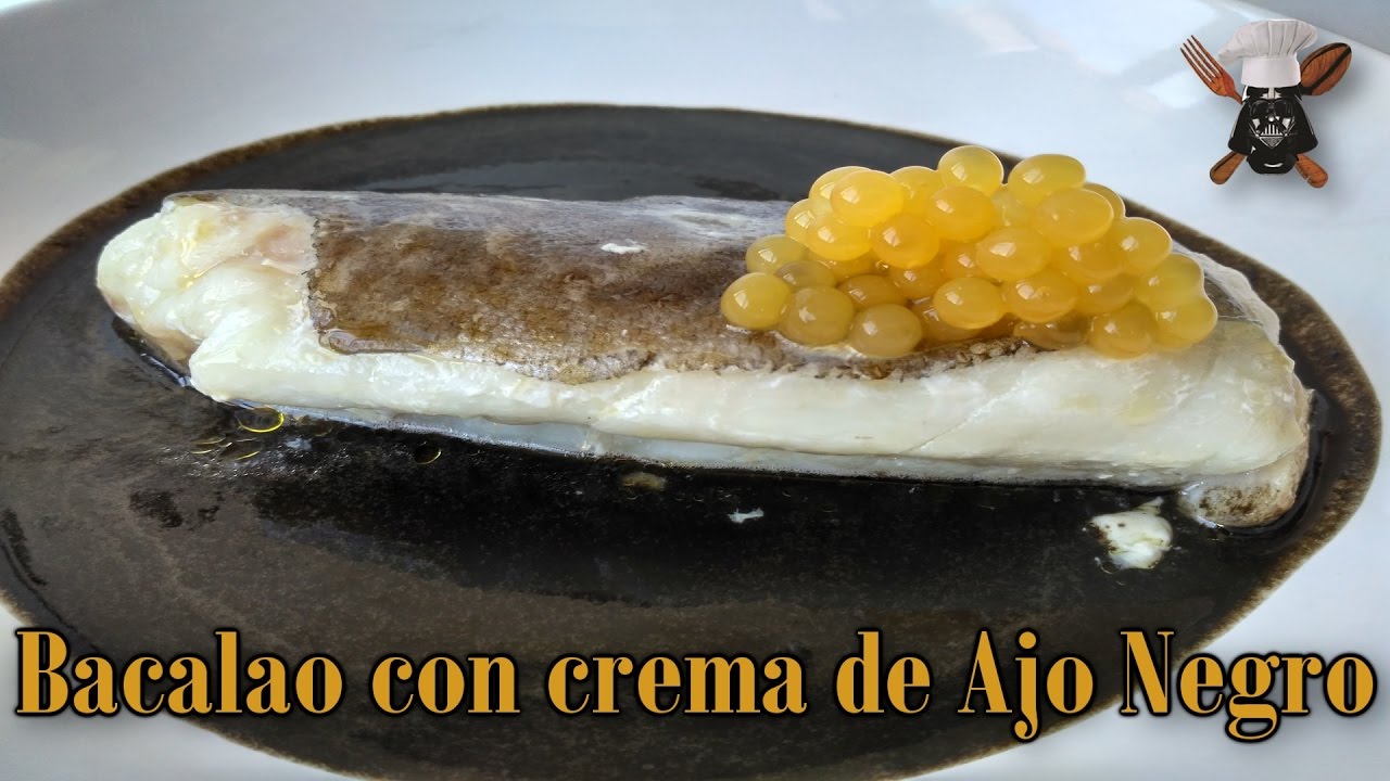 Bacalao con Ajo Negro (Sous Vide)-Baja Temperatura
