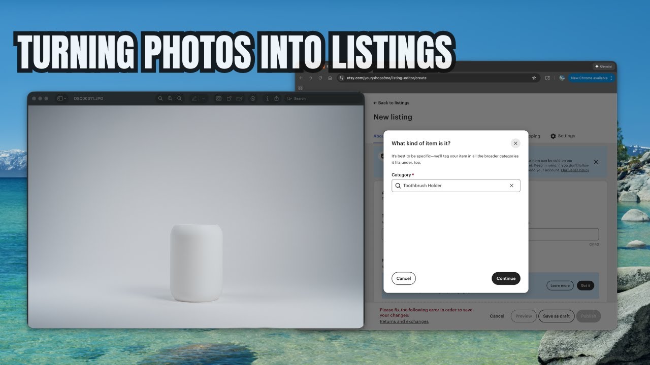 Day 17: Turning Photos Into Listings (3D Printing Business Build)