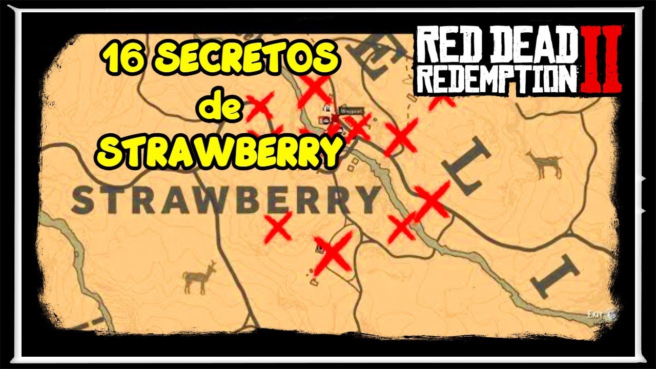 🔥 16 SECRETOS, ÁRMAS ÚNICAS, OBJETOS RAROS en STRAWBERRY en RED DEAD REDEMPTION 2 - Guía en Español